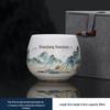 Chaxun 'Thousand Li Rivers & Mountains' & 'Suet Jade Arhat' Teacup Set