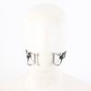 Stainless Steel Spider Ring Gag BDSM Bondage,Nose Mouth Hook Spreader Leather Head Harness ,Sex Toys For Couples Restraints