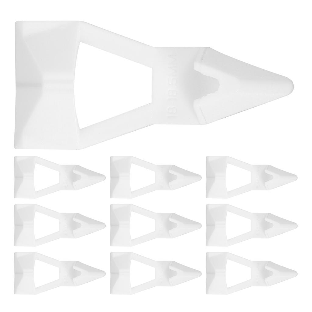 10Pcs Cabinet Shelf Support Brackets Durable Heavy Duty Floating Shelf Brackets for Wardrobe Kitchen Bathroom Storage