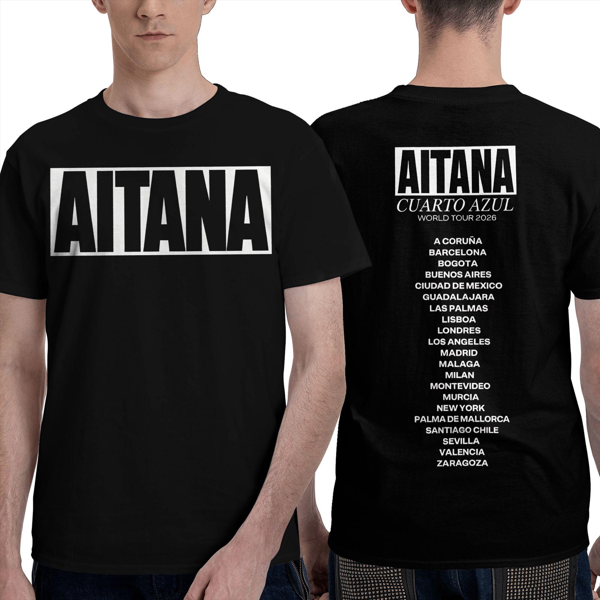 

Aitanaed Singer CUARTO AZUL for Men Women T Shirt Apparel Crazy Tees T-Shirt Cotton Big Size Clothing 5XL різнокольоровий