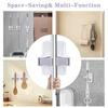 Good-Broom Holder Wall Mounted Broom Holder Traceless Strong Adhesive Hook Wall Rack Punch-Free Broom Holder Rack