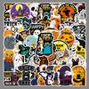 50 Halloween Pumpkin Graffiti Stickers for Suitcase, Car, Scooter, Laptop, Refrigerator