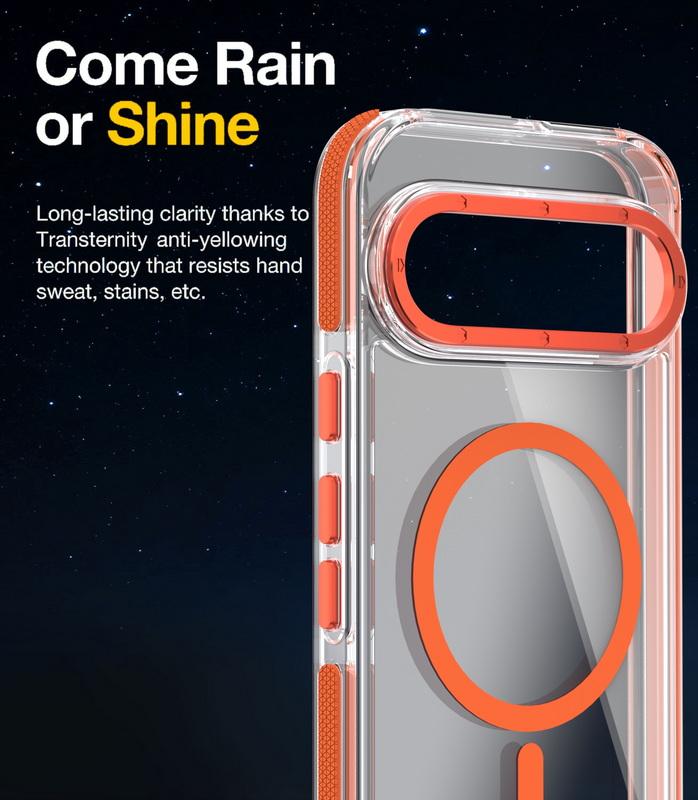 Transparente Acryl Hartes PC Slim Handyhülle Für Google Pixel 9 Pro XL 9 Stoßfest Kabelloses Laden Magnetische Rückabdeckung