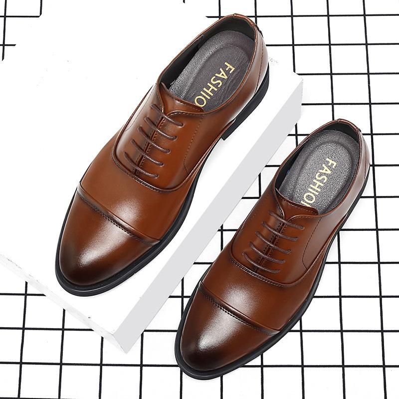 High Quality Handmade Oxford Dress Shoes Men Genuine Cow Leather Suit Shoes Footwear Wedding Formal Italian Shoes Hot