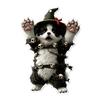 Car Hanging Ornament Cartoon Animals 2D Flat Acrylic Car Rearview Mirror Charm Halloween Auto Interior Pendant for Window Wall