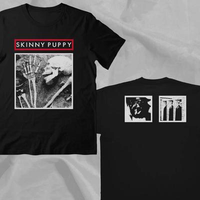 Zespół Skinny Puppy Remission Retro Styl lat 90. Czarny Dwustronny T-shirt Luksusowy Dla Mężczyzn i Kobiet Góra Y2k Letnia