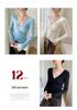 Women's Slim-Fit Cashmere Drawstring Waist V-Neck Sweater - Autumn/Winter 2025 Collection