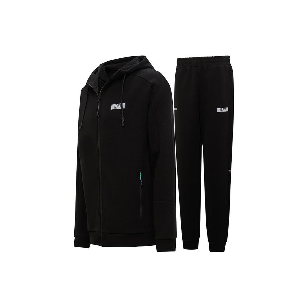 EMPORIO ARMANI EA7 SS24 Casual Sportswear Men's Black 3DPV61-PJUWZ-1200