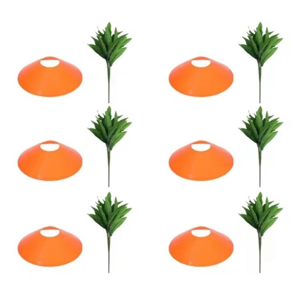 

Crafts Creative Easter Carrots Decor Art Colorful Garden Stakes PET Carrots Ground Pile Lawns