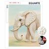 DIY Pearl Art Painting Majestic Elephant Handmade Craft Modern Wall Decor Leisure Relax Activity Nice Gift for Novice Art Practitioners Home