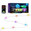 50FT 30 Lamps White  RGB App Smart Control Permanent Christmas Lights Outdoor Point Light for House Eave Decoration