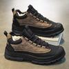 Men's Outdoor Snow Boots Winter Thermal Lined Waterproof Anti Slip Hiking Shoes with Laces Durable Work wear Boots for Men