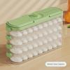 Refrigerator Dumpling Storage Box with Side Door for Fresh-Keeping Wontons - Food Grade, Frozen Packaging.