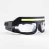 High Visibility Rechargeable Headlamp Glasses Rechargeable COB Floodlight Glasses  Cycling