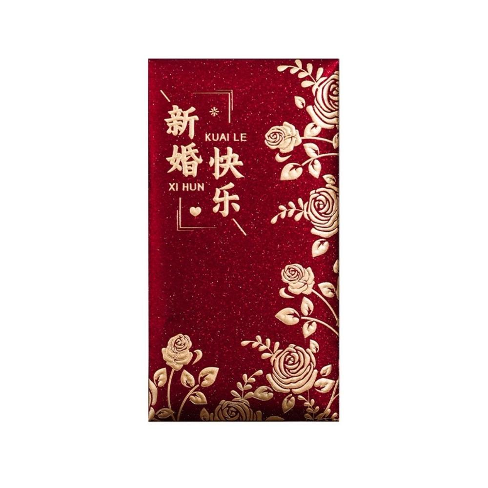 Chinese Horse Year New Year Red Envelope Hard Paper Thickened Red Packet 6Pcs Mixed Hot Gold Chinese Money Envelopes Children