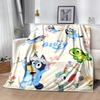 Halloween Costumes Bluey Blanket Durable Comfort Perfect for Chair Bedding Couch for All Seasons Digital Print Gift for Travel Home Birthdays