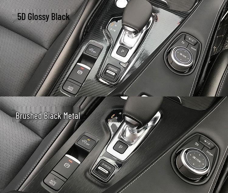 18-20 Infiniti QX50 Wnętrze Naklejka z włókna węglowego odporna na zarysowania na drzwi