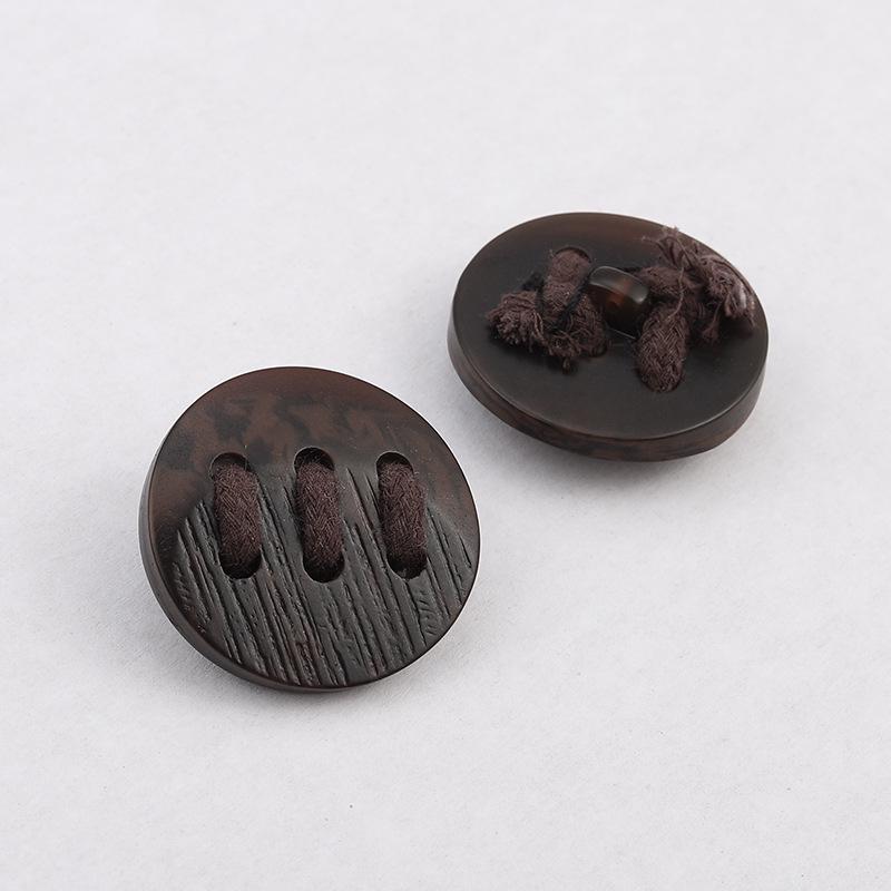 Unisex Windbreaker with Decorative Rope Buttons - Western Style