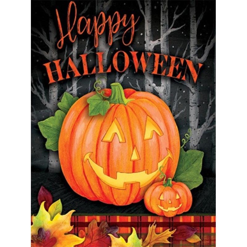 5D Diy Diamond Painting Pumpkin Halloween Gift Cross Stitch Kit Full Drill Embroidery Mosaic Art Picture Of Rhinestones Decor
