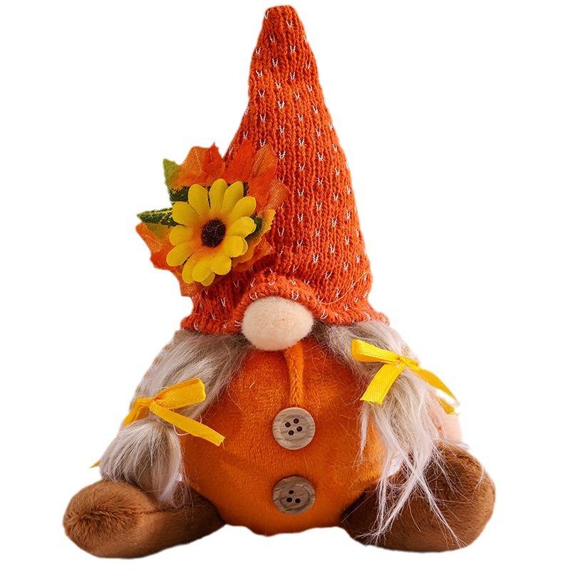 Decoratiuni noi de Ziua Recunostintei pandantiv papusa gnome sezonul recoltei palarie tricotata pandantiv Rudolph spiriduș