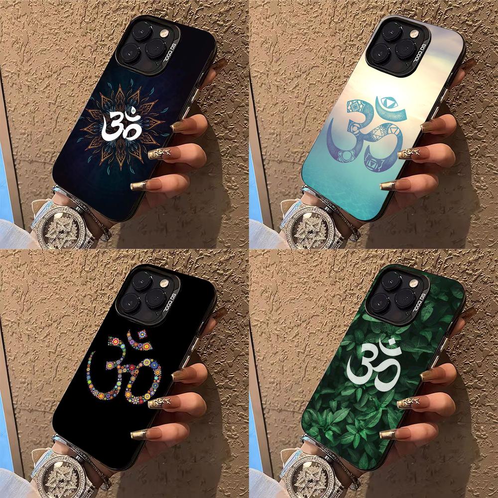 Aum Om Yoga Phone Case Phone Case For iPhone 14 16 15 11 12 13 Pro Max Mini Plus Shockproof Cover