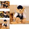 Cute Captain Teddy Bear Plush Toy For Kids And Aviation Enthusiasts