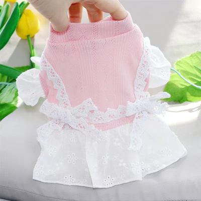 Pet Yarn Skirt Teddy Pomeranian Poodle Yorkshire Schnauzer Miniature Dog Cat Dog Clothes Thin