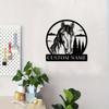 1pc Custom Rustic Horse Metal Wall Art, Personalised Emblem Sign for Lounge, Office, Veranda, Deck, Gift, Home Decor