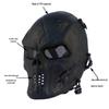 Full Face Skull Warrior Knight Protective Steel Mesh Mask for Halloween