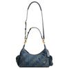 Coach Juliet 30 Denim Quilted Detail Fabric Shoulder Bag Large Women Shoulder Bag Deep-Indigo CDZ72-B4YMW