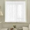 Perforated Free Lace Curtain Wear Rod European Tianchen White Yarn Curtain Door Curtain Bedroom Bay Window Gauze