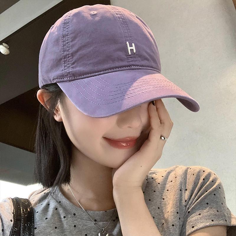 

Baseball Purple Stylish Cap Women With Adjustable Fit Casual Embroidery Design