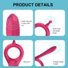 Langtunge Cock Sleeve Ring Vibrator for Men Penis Massasjeapparat 10 Frekvens Klitoral Anal Stimulering Erotiske sexleketøy for par