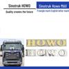 HOWOMAX Heavy Duty Truck Badge - Gold & Silver Triangle and English Letter Combination