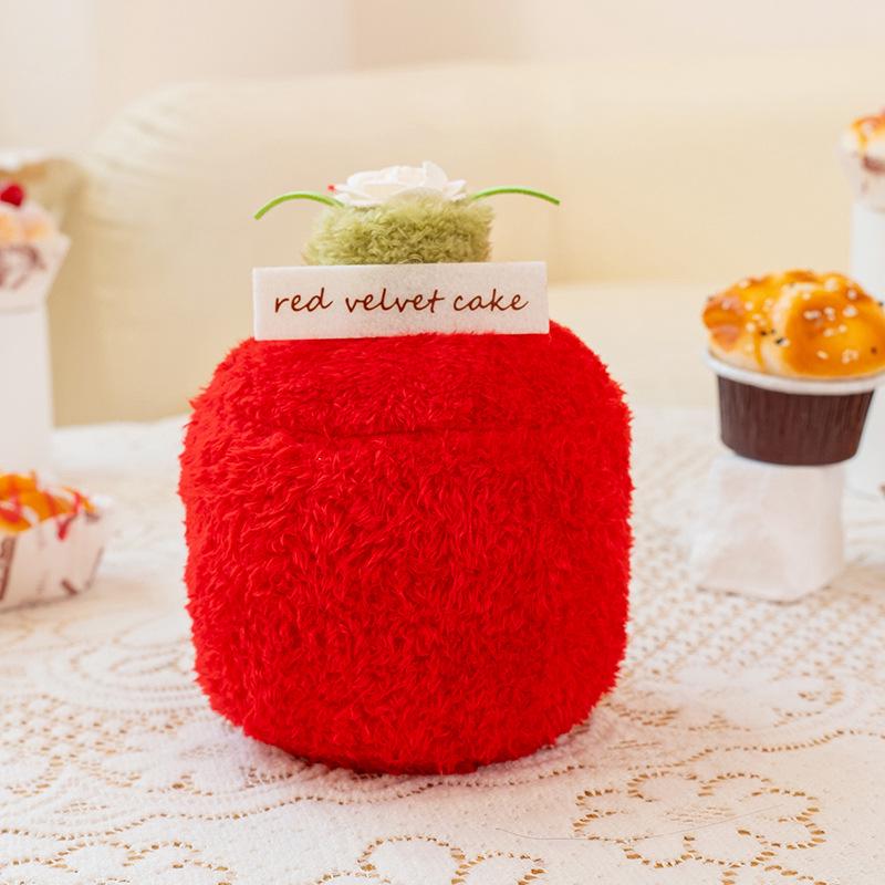 

Afternoon Tea Plush Dessert Doll - Cute Food Ornament for Home Decor. 10-13CM (Contains Granules)