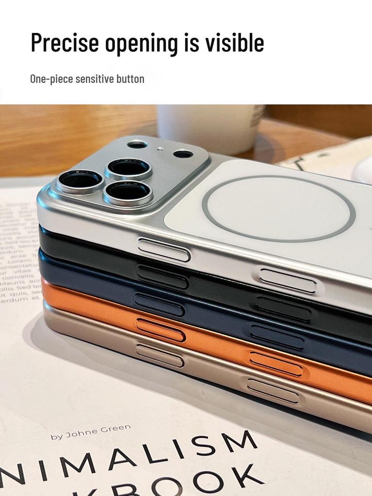 iPhone 17 Pro Max Electroplated Magnetic Case with AI Integrated Button, Fits Apple 16 Protective Model