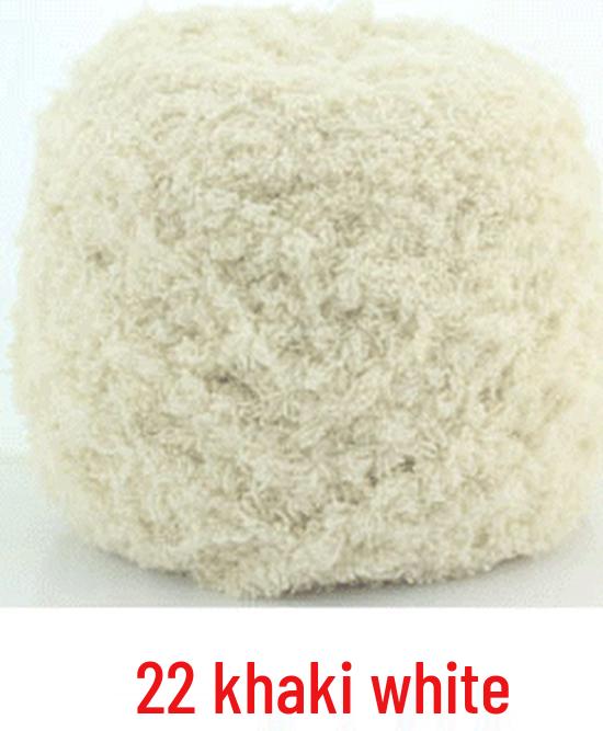 Dreifädiges Korallenfleece Flauschgarn für handgestrickte Chunky Schals und Handtücher