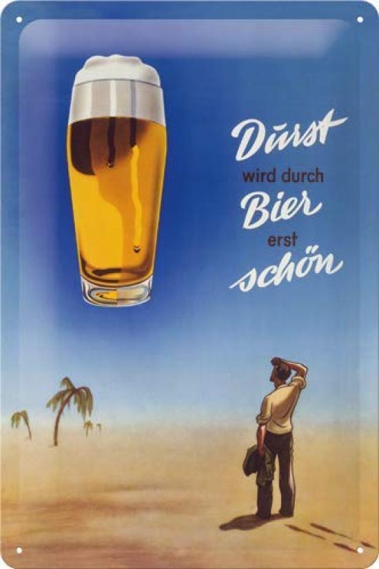 

TIN SIGN Bier Durst