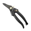 Fujiya Electrician's Straight Scissors with Lock, Black and Gold, FM04-180NL-BG