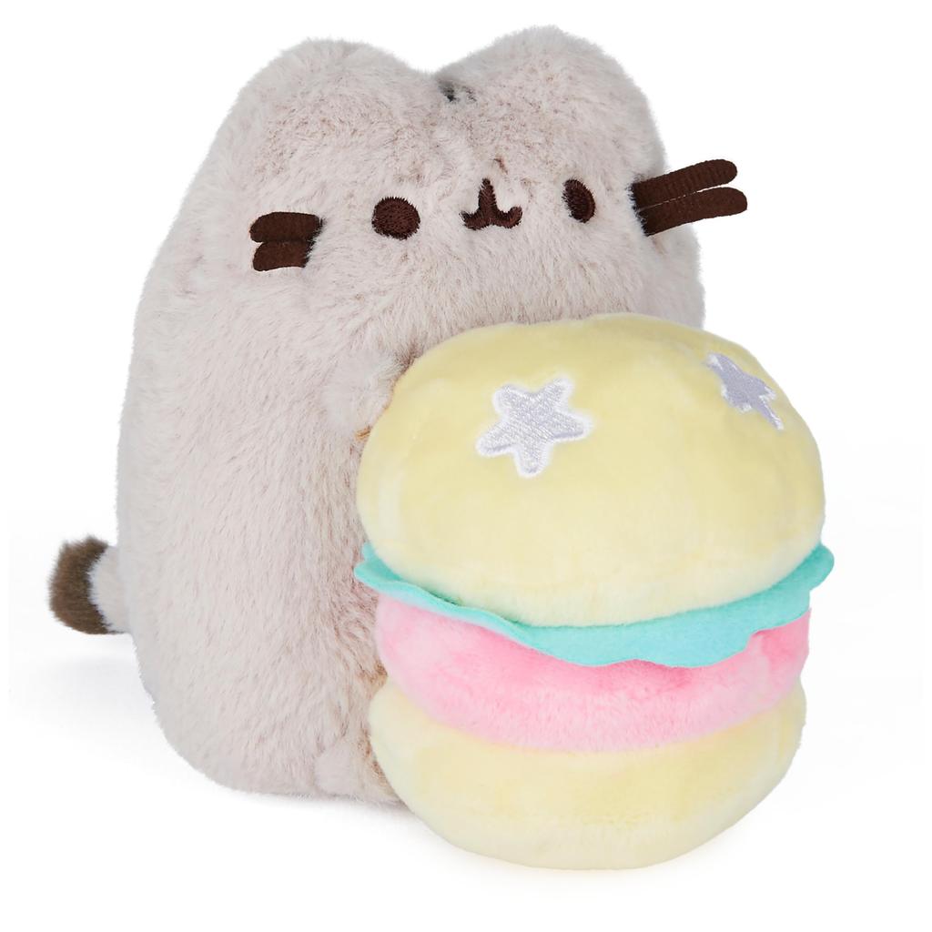 GUND Pusheen Cat 10th Anniversary Deluxe Hamburger Plush Toy 6059043     Cute Collectible Gift