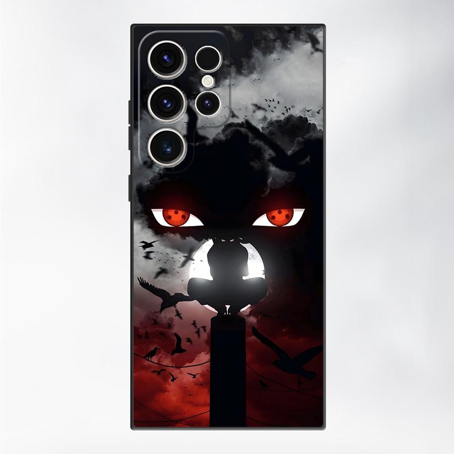 

Cool Anime Eyes Sharingan Case for Samsung Galaxy S23 Ultra S20 S24 Plus S21 FE S25 Edge Black Soft Phone Cover Galaxy S21 Ultra 5G