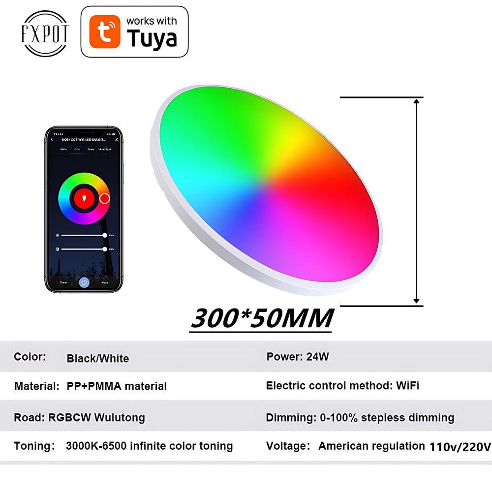 Tuya Smart Stropní svítidla a WiFi žárovky kompatibilní s Alexa