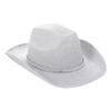 Halloween Party Silver Pink Glitter Diamond Stripe Cowboy Hat With Goggles For Costumes And Celebrations