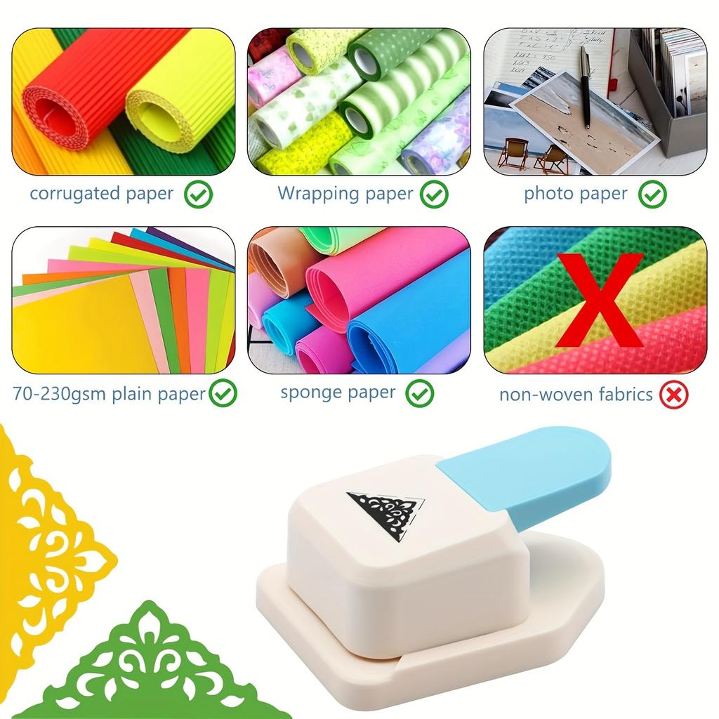 Craft corner punch & triangular flower pattern corner punch, scrapbooking supplies, flower shape punch