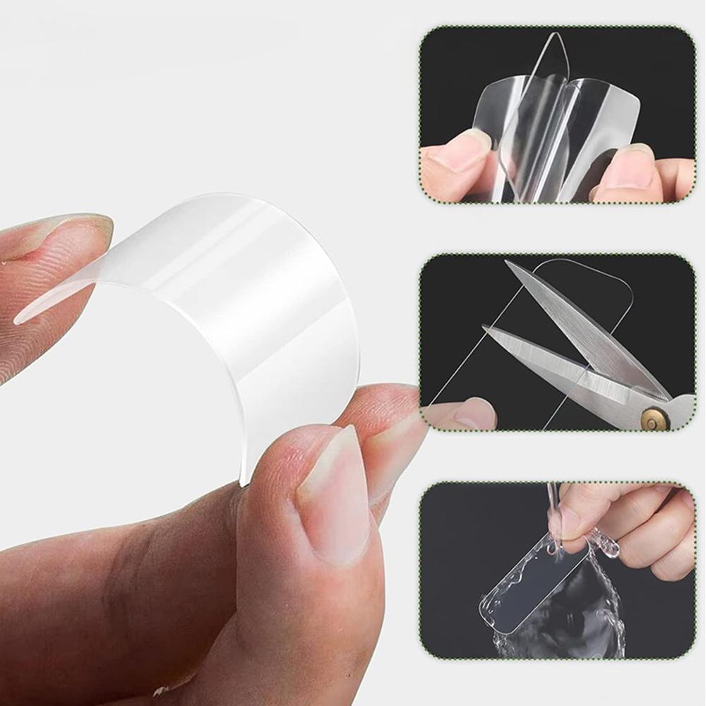 Box Nano Double Sided Adhesive Tape Clear Strong Reusable Wall Car Sticker Sticky Balloon Traless Poster Tapes Nail Free