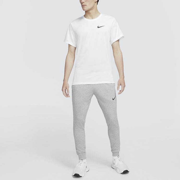 Nike Dri-Fit Solid Casual Training Sweatpants Men Bottoms Grey CZ6380-063