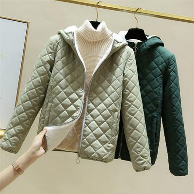 Women Jacket Black Winter Female Korean Fleece Cotton Outcoat Padded Jacket Women Coat Thicken Hooded Parka Ladies
