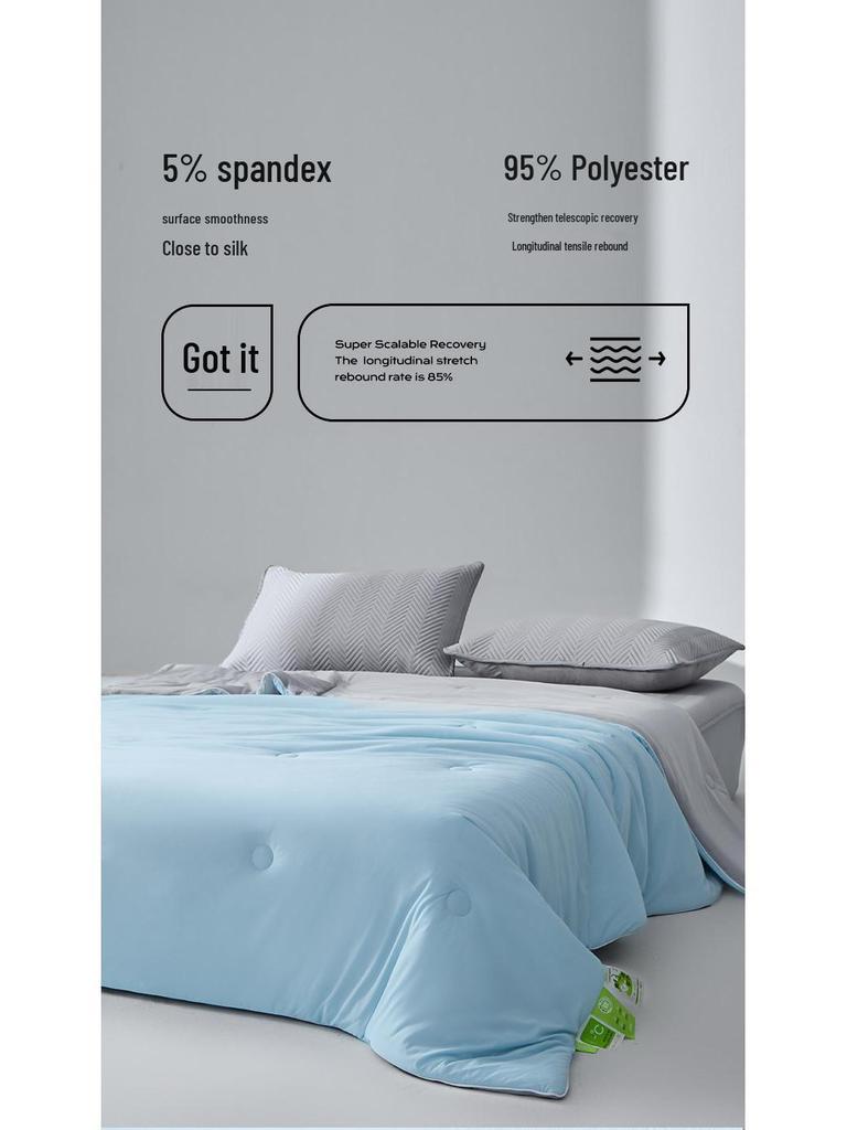 Premium Double-Sided Cool-Touch Antibacterial Ice Silk Summer Quilt