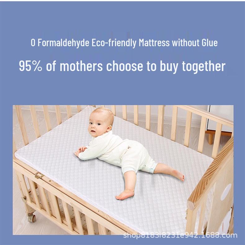 Movable Solid Wood Baby Crib & Rocking Cradle