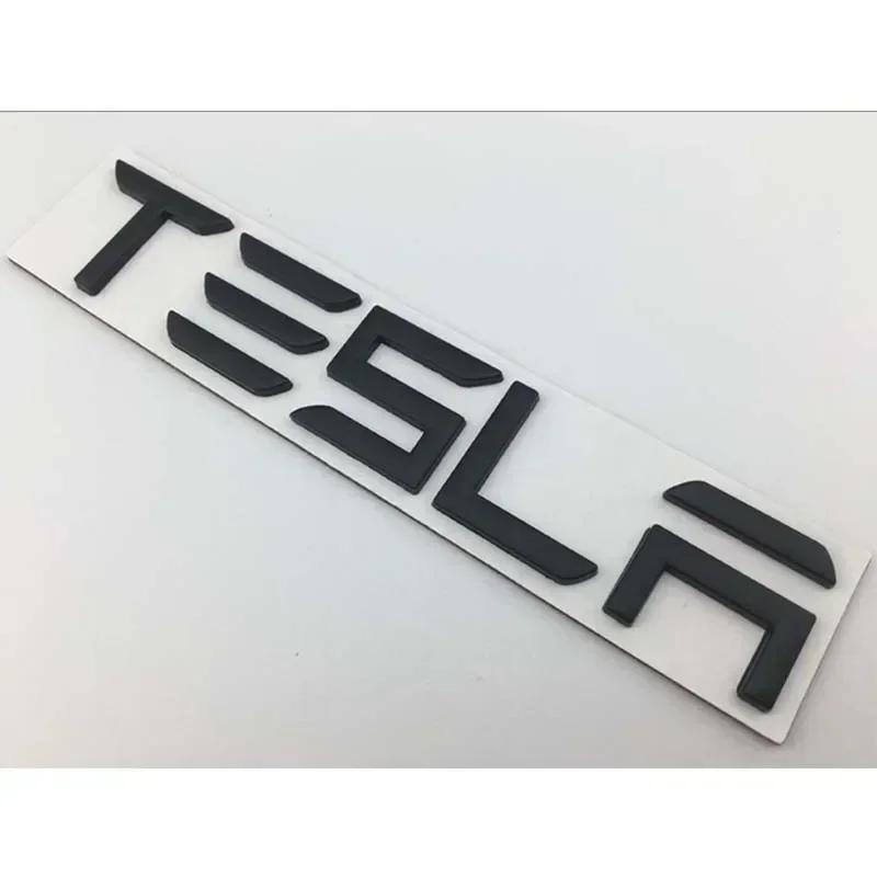 Auto Sticker Tesla Metaal Auto Achterklep Badge Sticker voor Tesla Model 3 ModelS ModelX ModelY P100D Roadster Auto Tuning Exterieur
